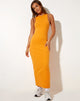 Image of Sarves Maxi Dress in Rib Dark Orange