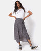 Image of Satha Skirt in Ditsy Rose Black