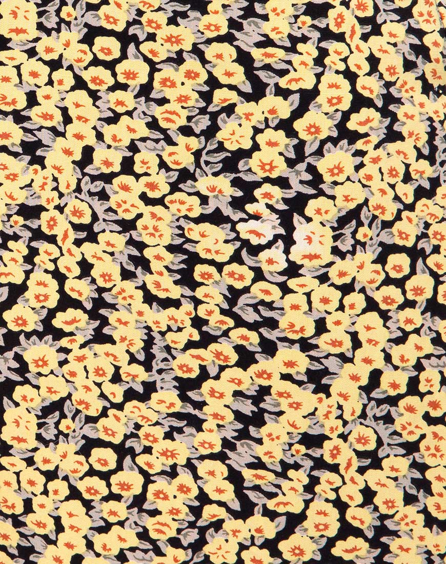 Image of Sayan Skirt in Mini Bloom Yellow
