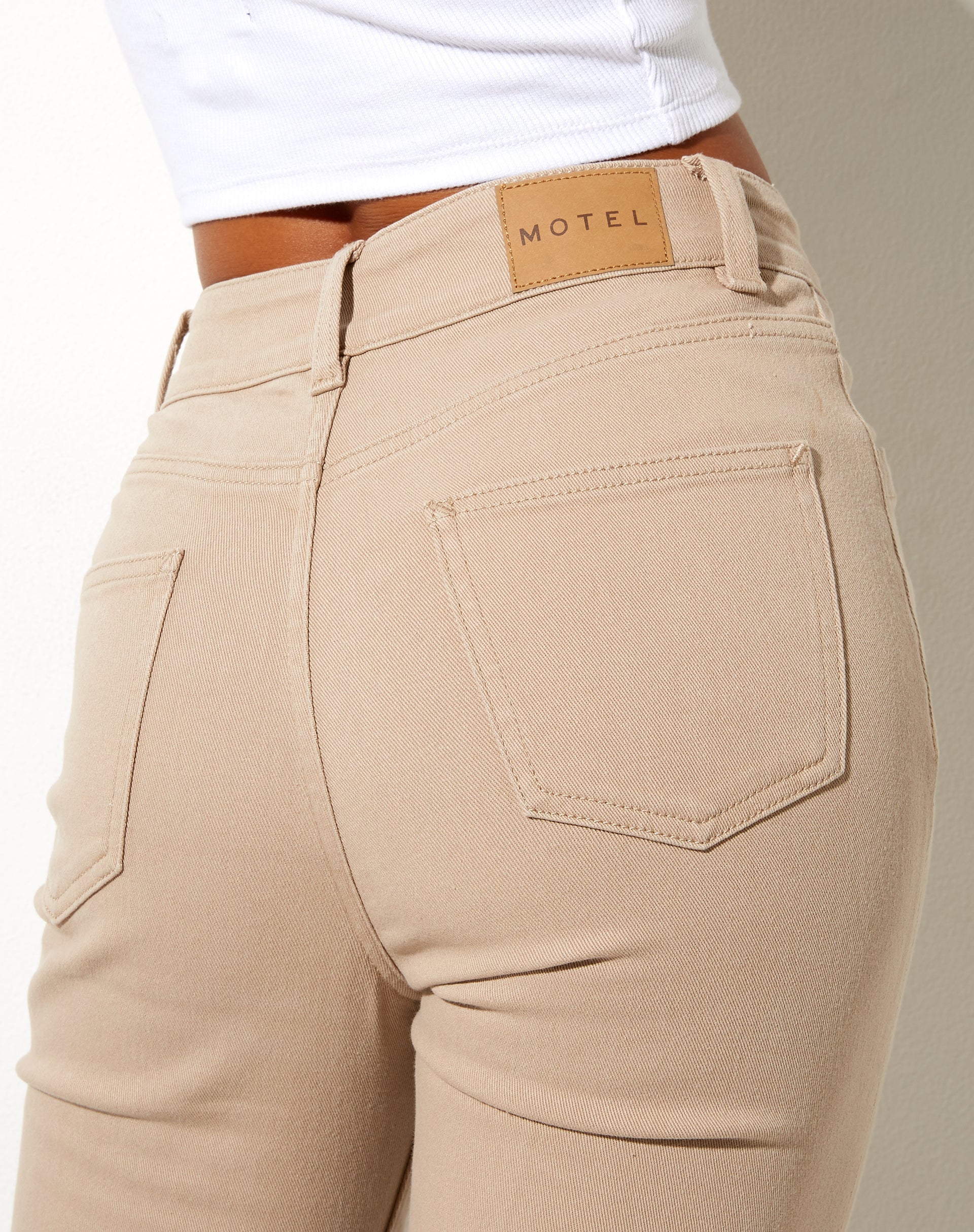 Image of Seam Split Jeans in Winter Sandwash