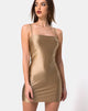 Image of Selah Bodycon Dress in Nylon Gold