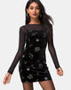 Image of Selah Dress in Black Velvet Medium Astro Glitter