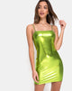 Image of Selah Dress in Metallic Green