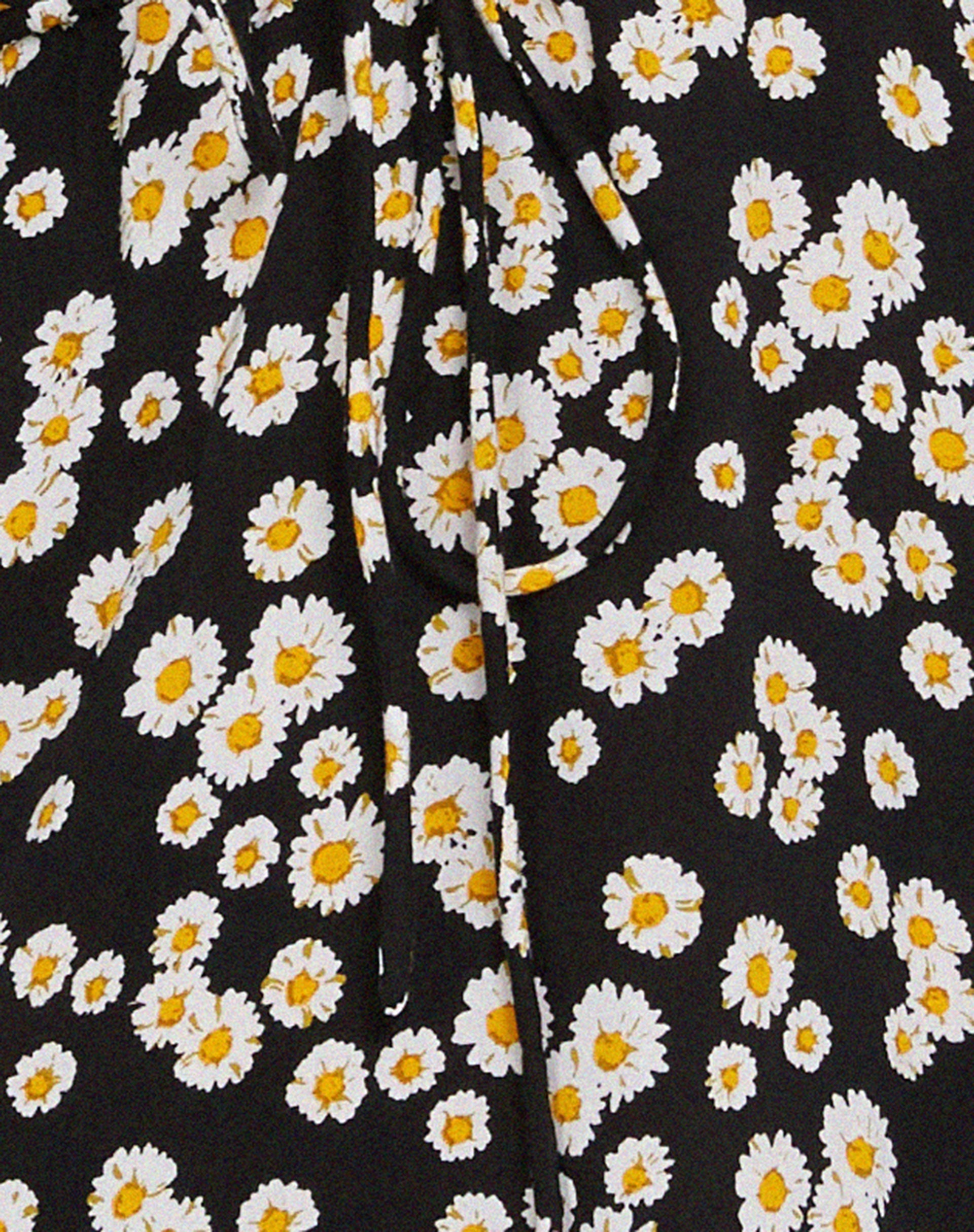 Black Daisy Print Mini Dress | Senora  motelrocks-com-us