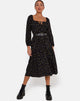 Image of Senora Dress in Pretty Petal Black