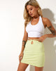 Image of Seon Mini Skirt in Elfin Yellow