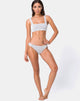 Image of Shani Bikini Bottom in Crinkle Rib White