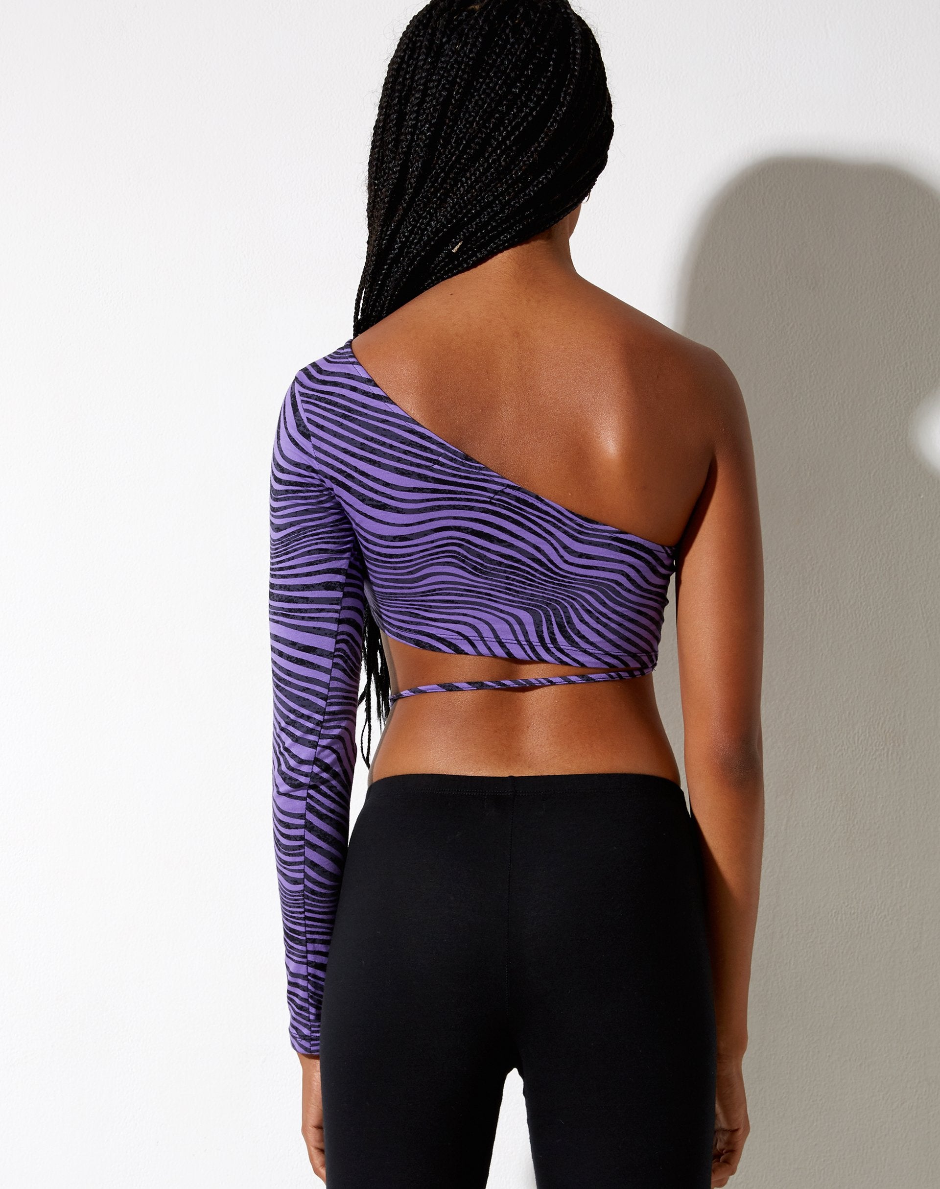 Image of Shanin Long Sleeve Top in Desert Terrain Purple