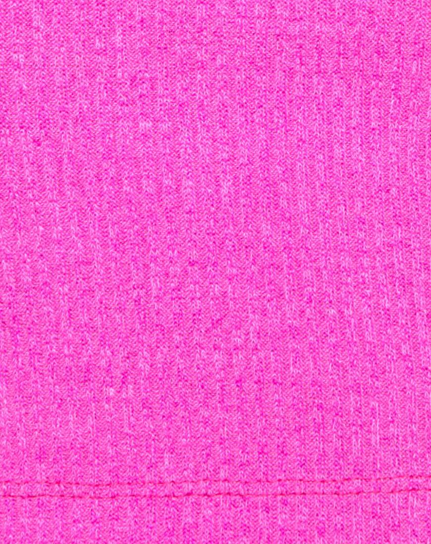 Image of Sharma Crop Top in Knit Crink Hot Pink