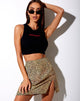 Image of Sheny Mini Skirt in Mini Tiger Brown