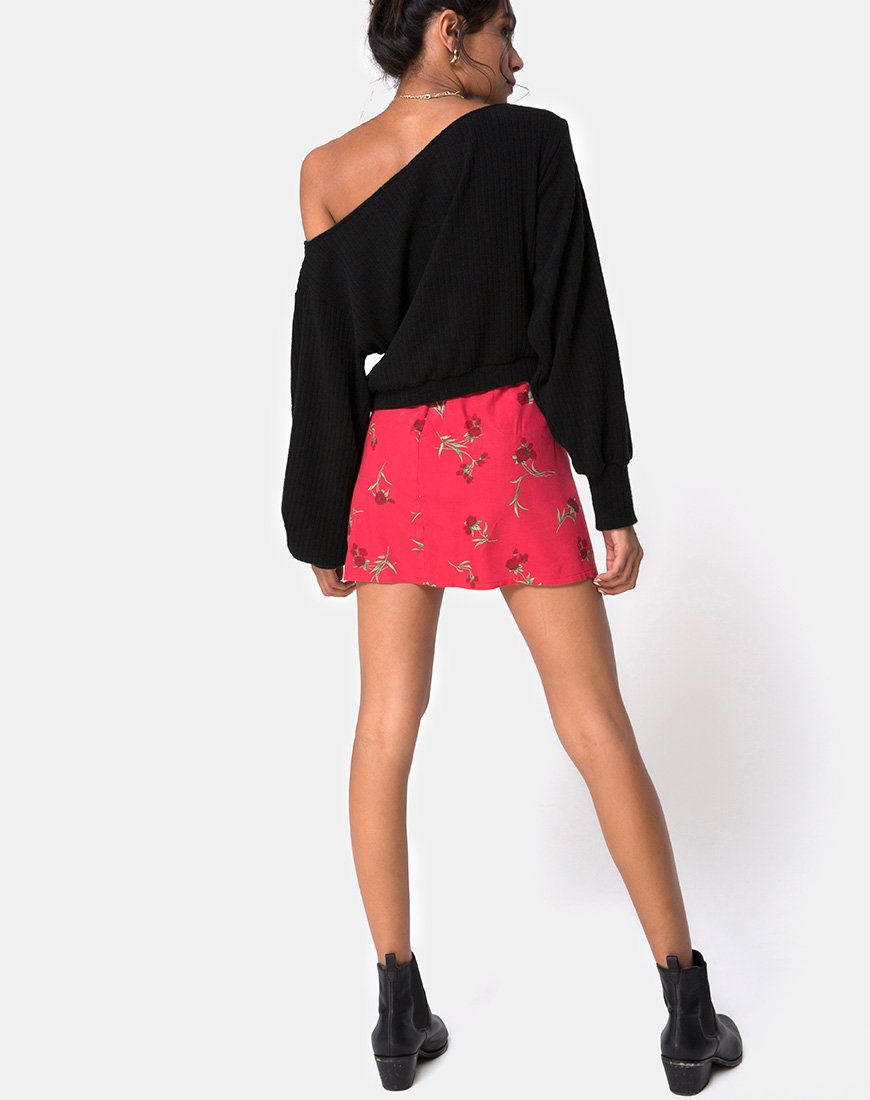 Image of Sheny Mini Skirt in Rouge Rose Pink