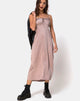 Image of Shilia Dress in Satin Mink