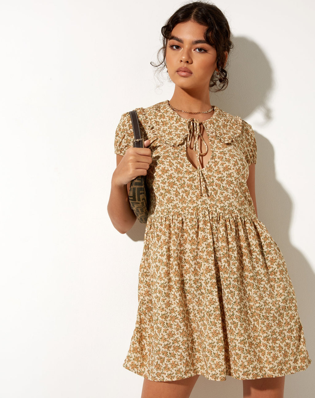 Shire Mini Dress in Washed Ditsy