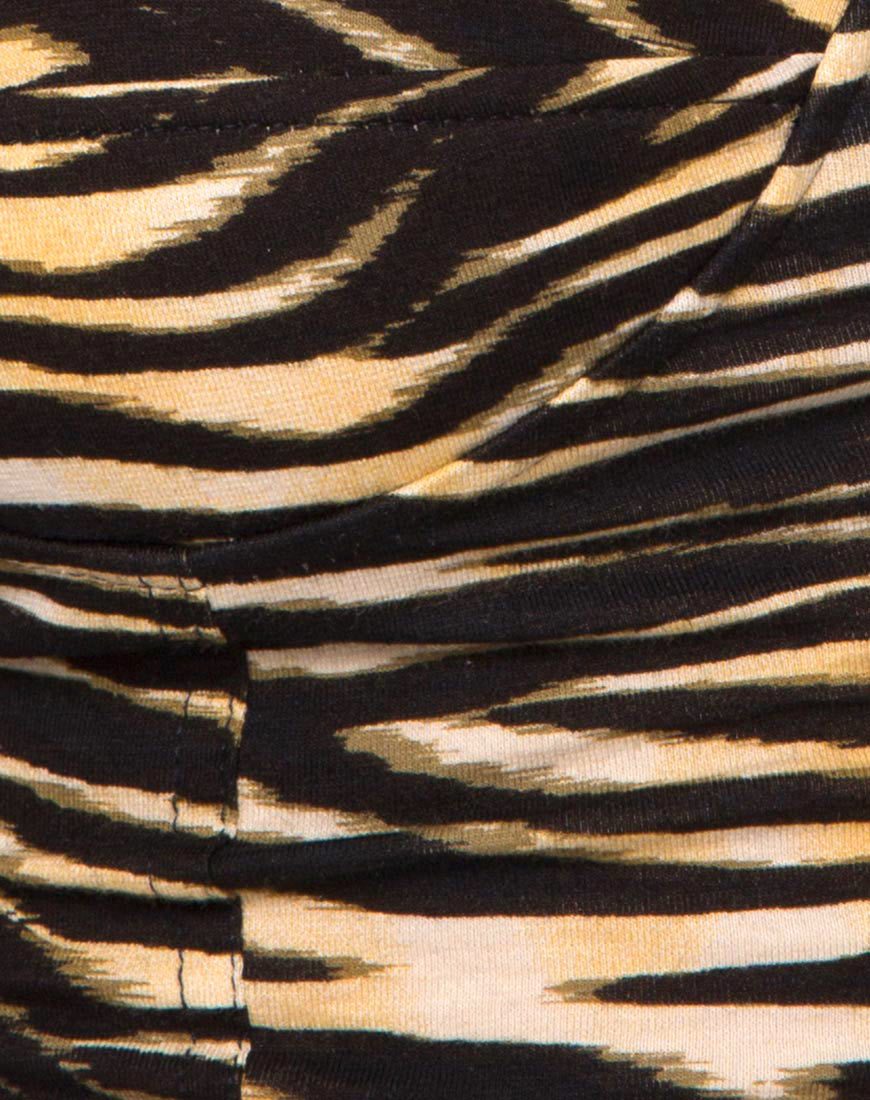 Image of Shistra Cropped Top in Zips Zebra Brown