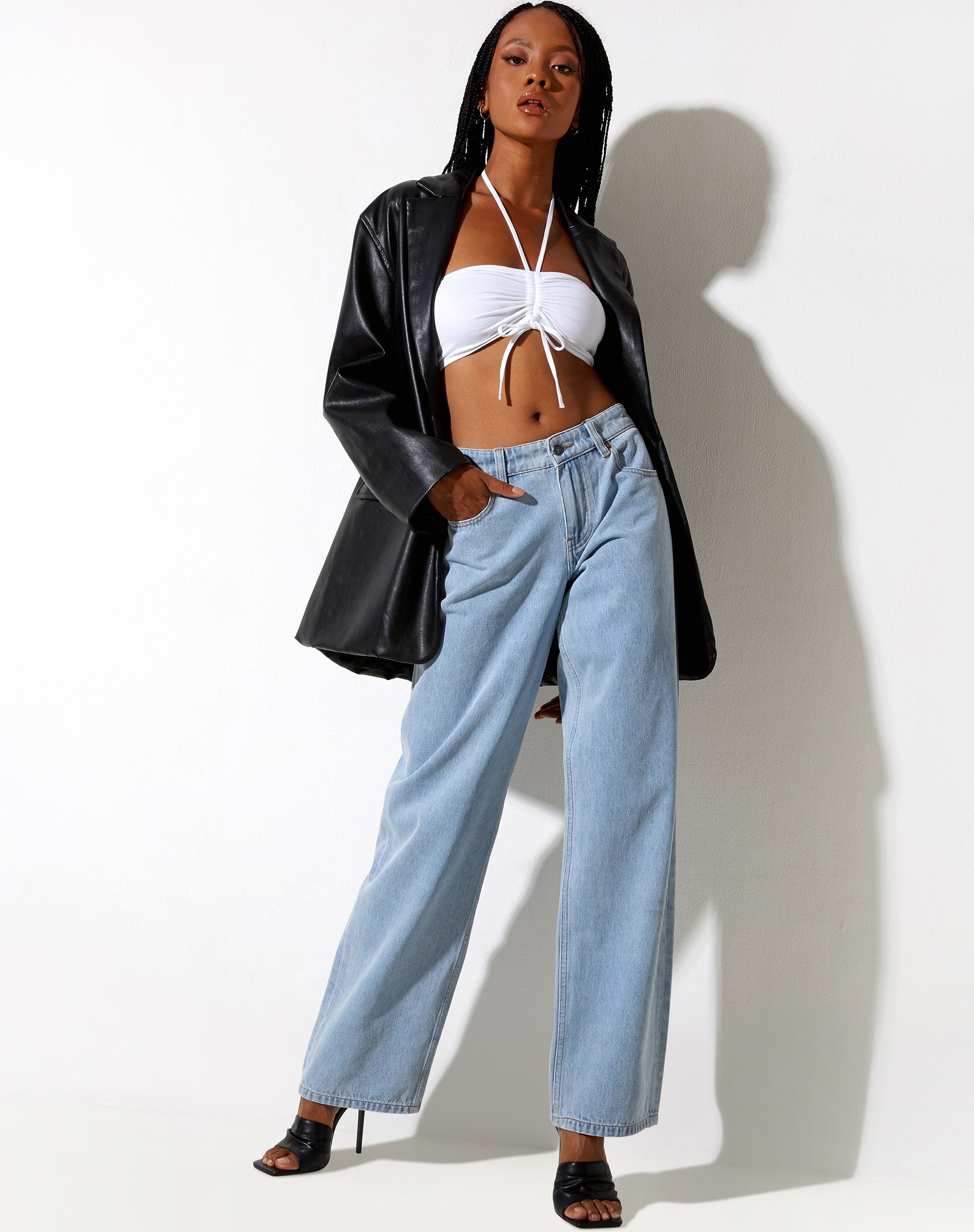 Image of Shuji Crop Top in White