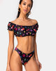 Image of Dita Bikini Bottom in Butterfly Floral