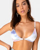 Image of Soja Bralet with Silver Ring in Pastel Tie Dye