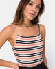 Image of Sol Bodice in Classic Stripe Horizontal