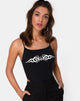 Image of Solemo Bodice in Black with White Tribal