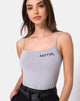 Image of Solemo Bodice in Grey Motel