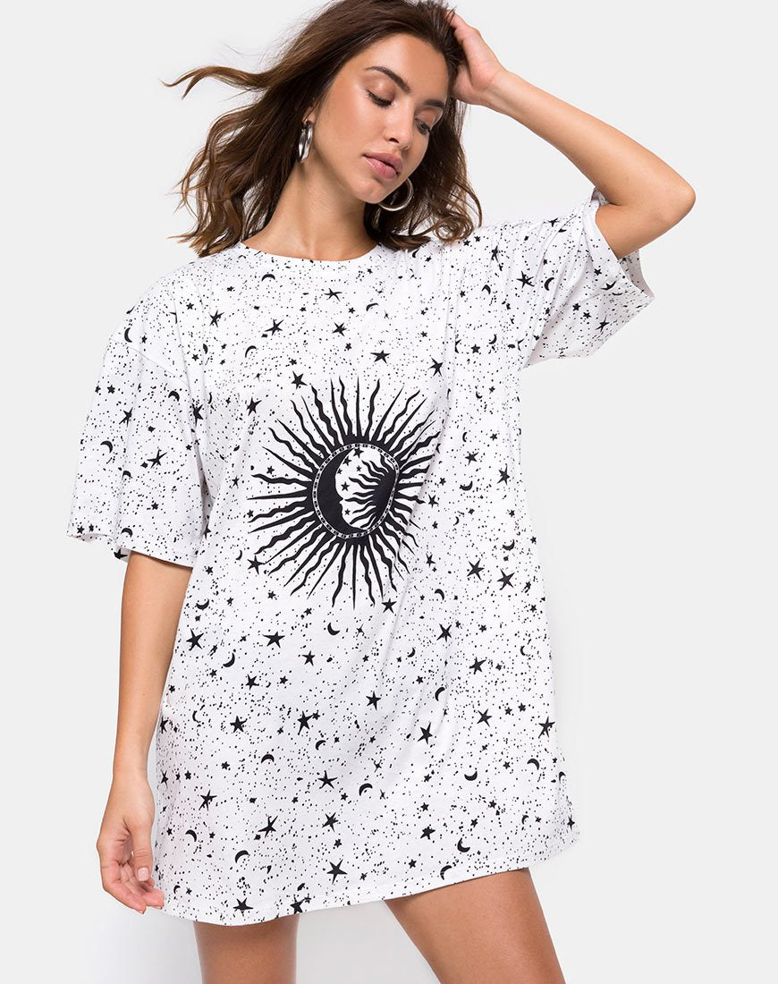 Image of Sunny Kiss Tee in White Cosmo