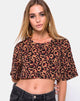 Image of Super Cropped Tee in Jungle Leopard