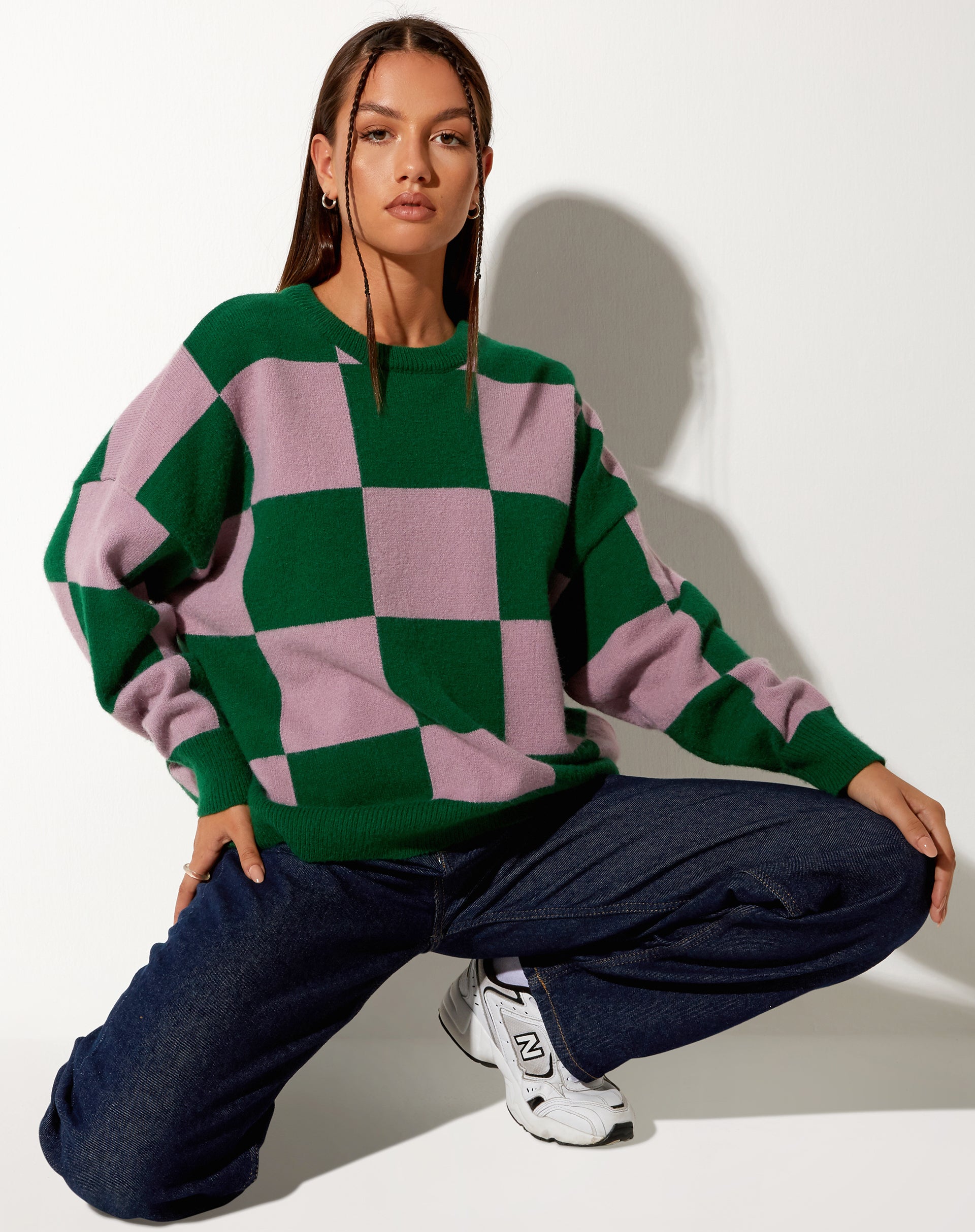 Pink and hot sale green sweatshirt