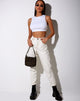 Image of Tasve Crop Top in Rib White