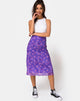 Image of Taura Midi Skirt in Daisy Daze Purple