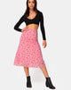 Image of Taura Skirt in Love Bloom Pink Flock