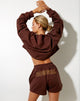Image of Terry Short in Deep Mahogany Cowgirl Embro