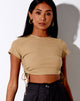 Image of Tiner Crop Top in Rib Cocoa