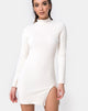 Image of Tor Bodycon Dress in Rib White