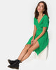 Image of Trasti Wrap Dress in Mini Diana Dot Green