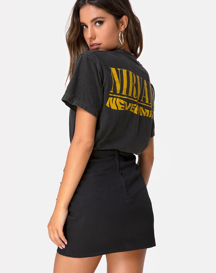 Image of Tribel Mini Skirt in Black