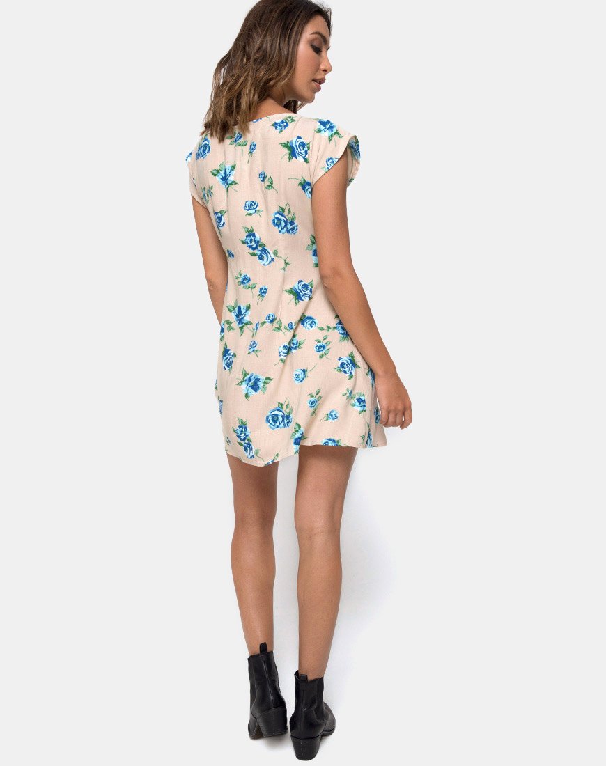 Image of Trisemi Dress in Rose Blossom Blue