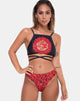 Image of Truman Bikini Top in Chinese Fire Dragon