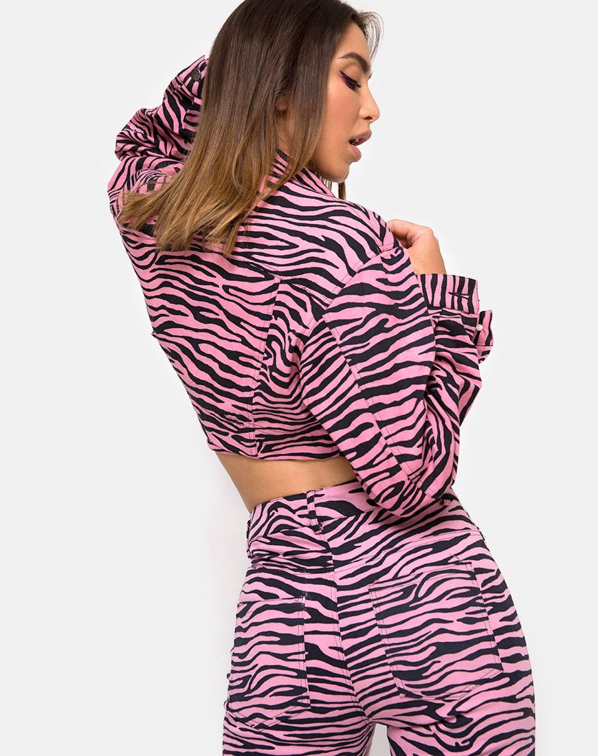 Ultimate Jean in Zip's Zebra Pink