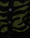 Knit Zebra Olive and Black