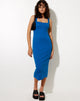 Image of Uzma Midi Dress in Rib Aqua