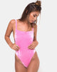 Image of Valeo Swimsuit in Velvet Candy Pink