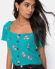 Image of Valza Top in Soi Rose Green