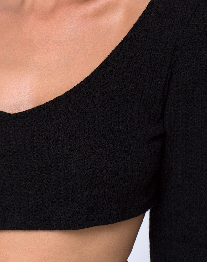 Image of Vile Top in Rib Black
