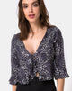 Image of Vinequa Top in Rar Leopard Grey