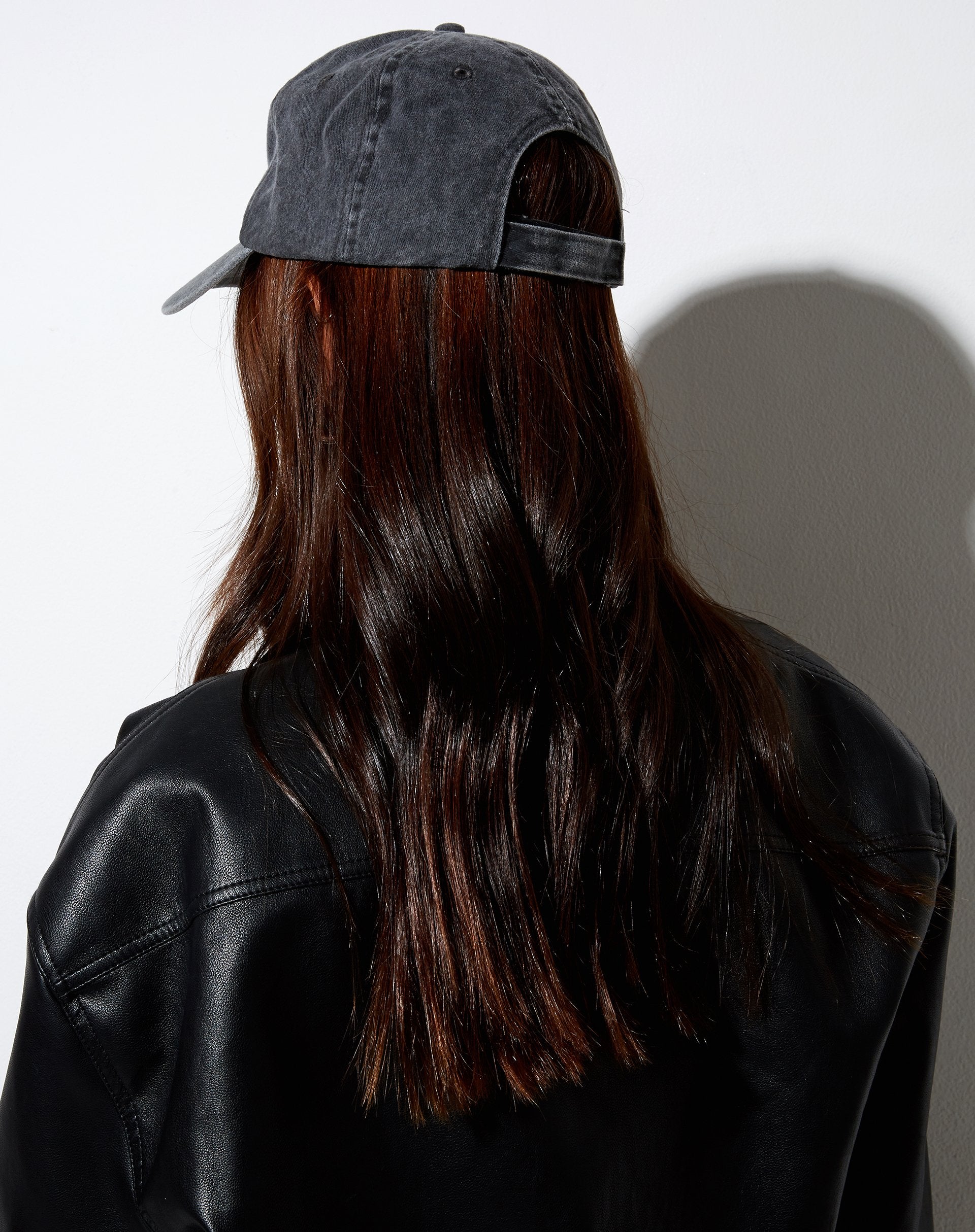 Image of Vintage Hat in Charcoal with Angel Energy Embro