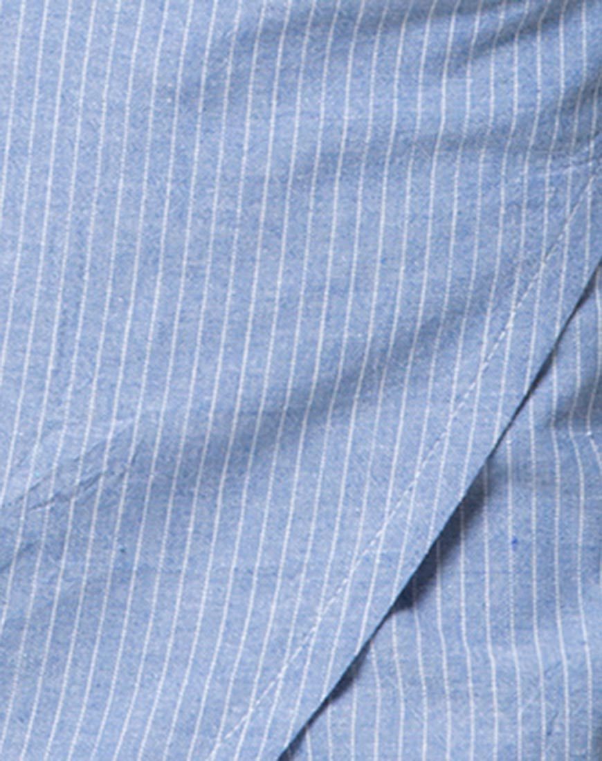 Image of Violet Crop Top in Stripe Blue
