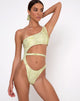 Image of Vixie Cutout Swimsuit in Croc Green