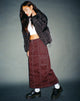 Image of Widya Skirt Redwood White Top Stitch