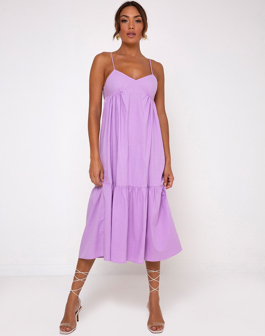 Image of Xier Midi Dress in Lilac