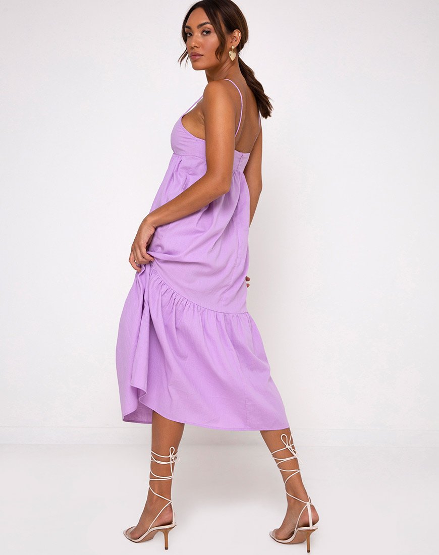 Image of Xier Midi Dress in Lilac